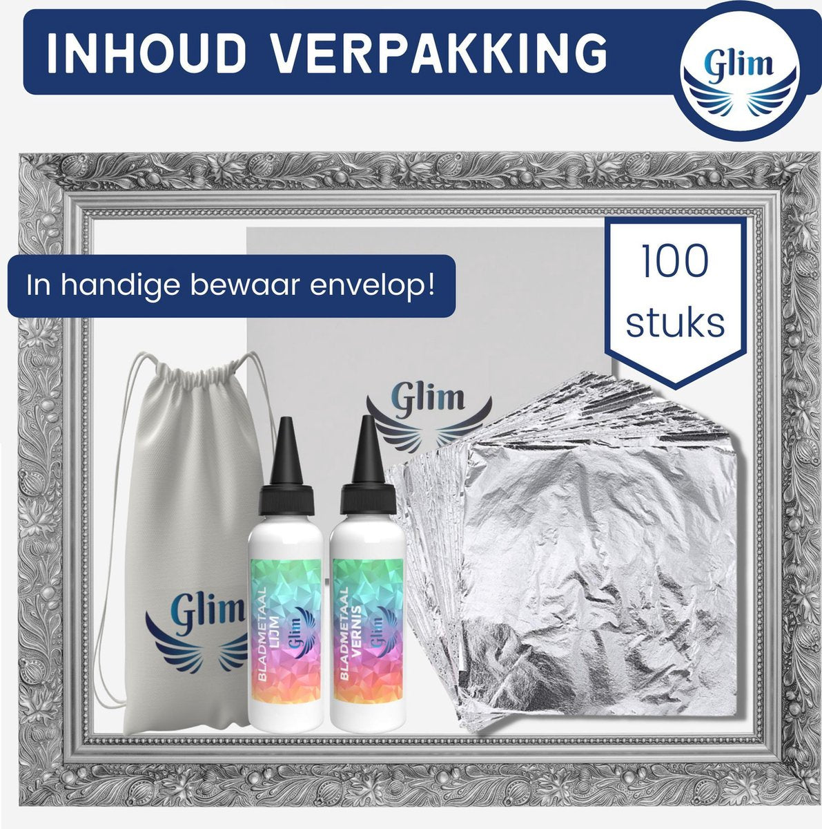 Bladmetaal Zilver Complete set