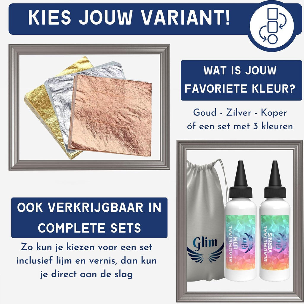 Bladmetaal Zilver Complete set