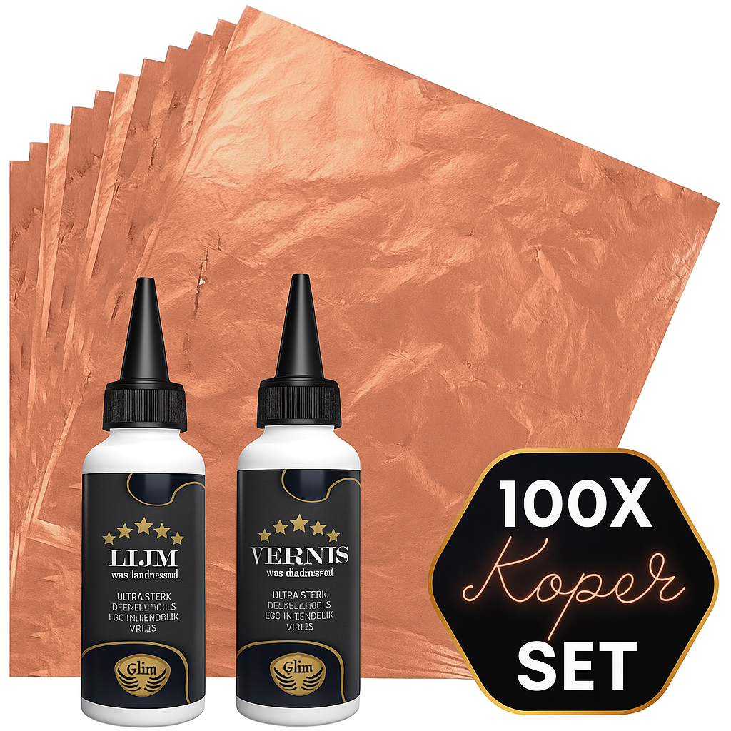 Bladmetaal Goud complete set