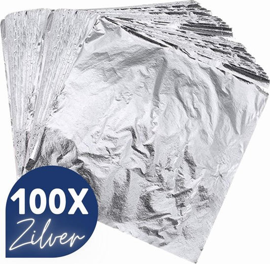 Bladmetaal – 100 vellen - ZILVER