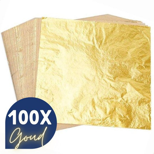 Bladmetaal – 100 vellen - GOUD