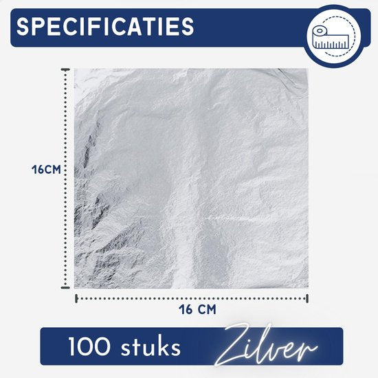 Bladmetaal – 100 vellen - ZILVER