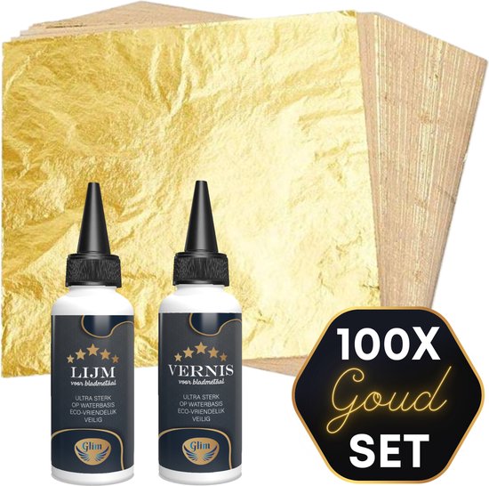 Bladmetaal Goud complete set